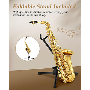 Donner Eastar AS II Alto Saxophone with Stand E for Student Beginner